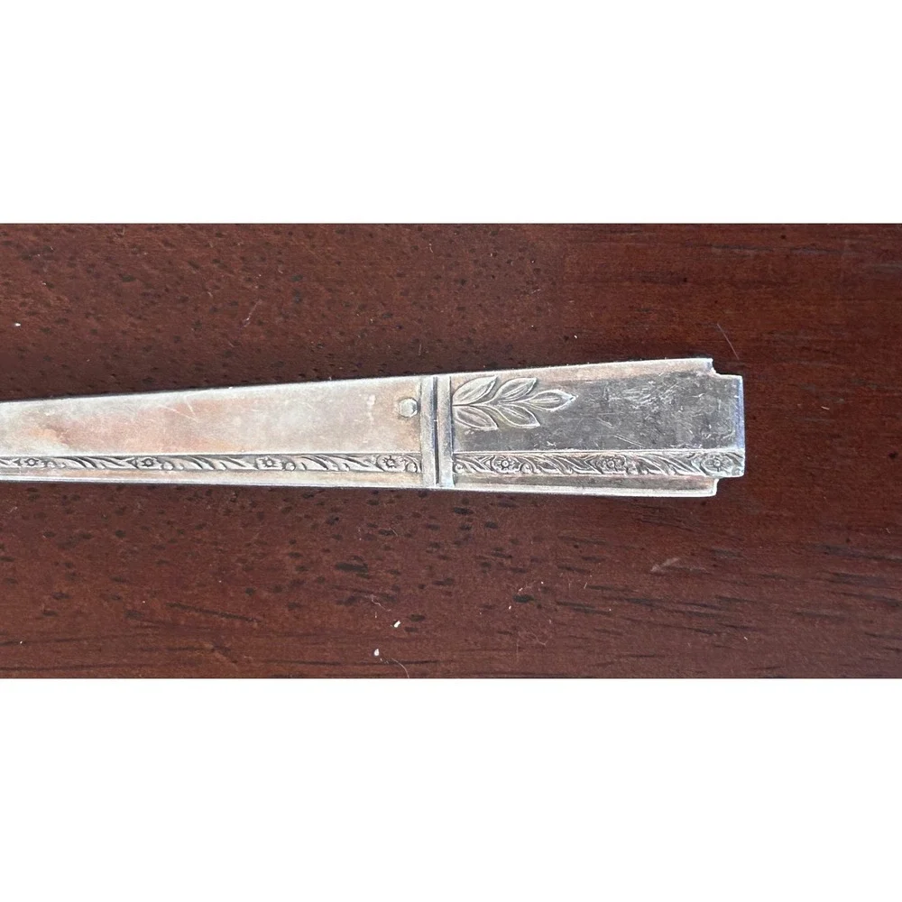Oneida Art Deco Grenoble‎ 1938 Silverplate Tomato Server Pierced Round Spoon